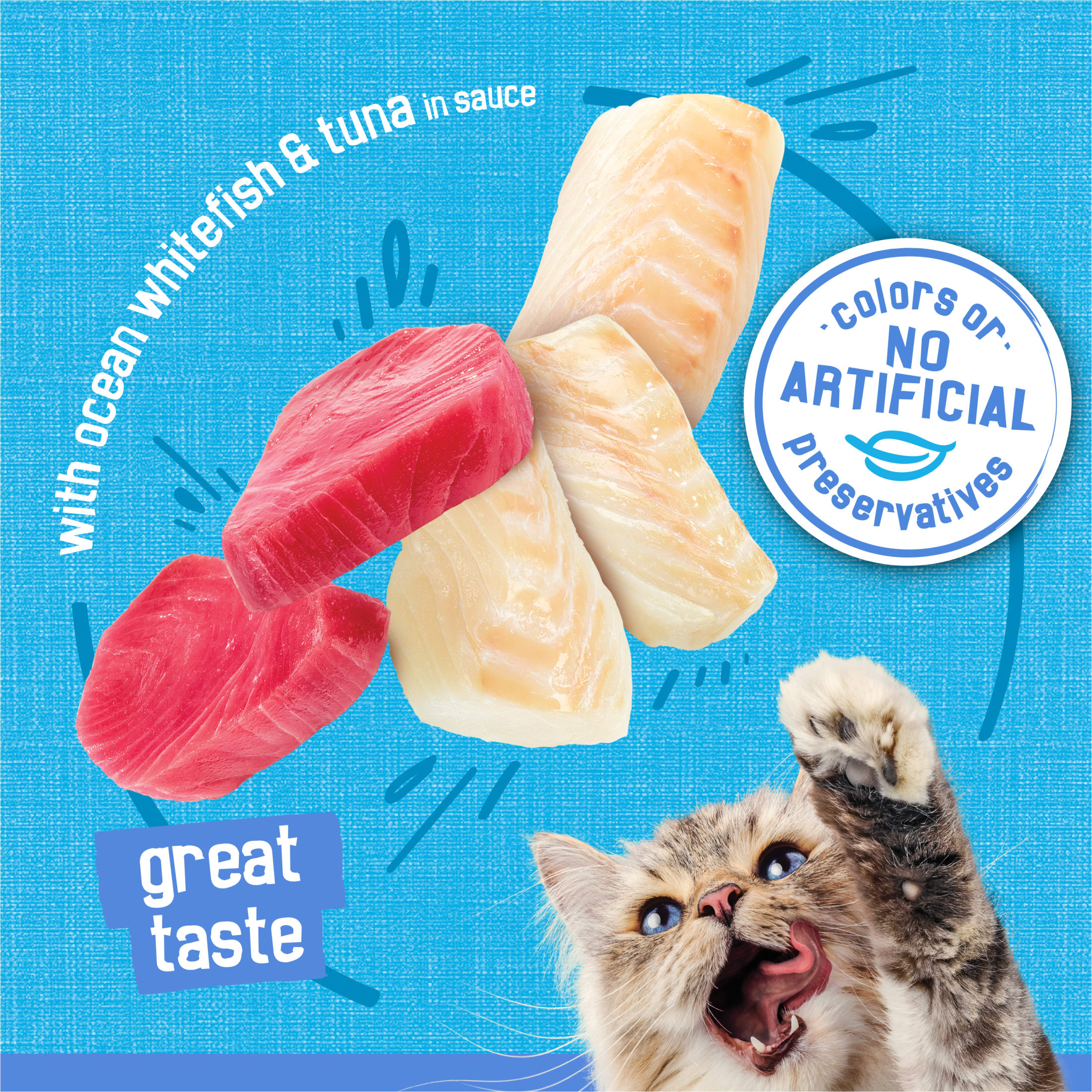 Friskies Shreds Ocean Whitefish & Tuna Wet Cat Food, 24 Pack photo 5
