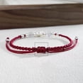 thumbnail image 4 of Boho Lotus Bracelet | Handwoven Adjustable Jewelry for Couples, 4 of 6