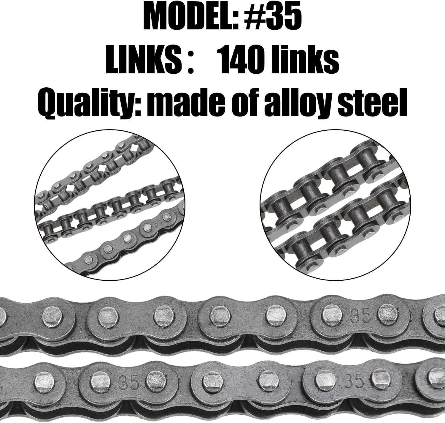 coleman 100cc mini bike chain Tensioner with 140 Links for CT100U CC100X CILOYU 35 Chain 140 Links