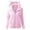 Pink, variant on Women's Fashion Solid Color Sweatshirt Loose Hooded Fleece Zipper Jacket Top with Cat Ears for Fall and Winter Casual Wear,Army Green,L