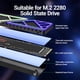 thumbnail image 4 of M.2 2280 SSD Disipador Calor NVME NGFF Radiador Con Almohadilla Térmica Silicona para PC/PS5, 4 of 8