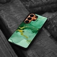 thumbnail image 4 of WIRESTER Shockproof Soft Rubber Cover Case for Samsung Galaxy S26 Ultra 6.9" 2026, Marble Gold And Green, 4 of 5