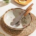 thumbnail image 2 of Juego de Tazones Pequeños para Servir, 2 Uds., Tazón de Cerámica para Pasta, Ensaladera, Plato de Porcelana Irregular, Bandeja de Frutas para Postre, 2 of 7