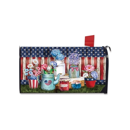 Briarwood Lane Mailbox Cover - Standard Size - American Picnic Summer Magnetic For Summer Mailbox Cover