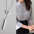 thumbnail image 2 of S925 Collar de Plata de la Mujer Larga Cadena Collarbone, 2 of 7