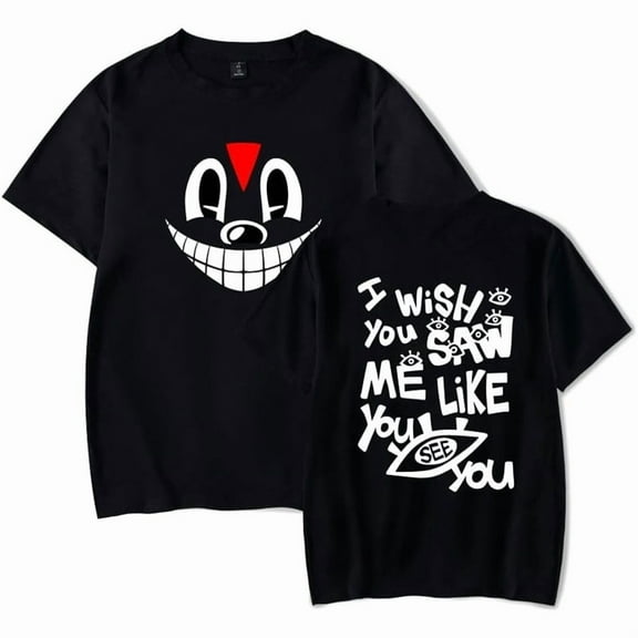 Lil Darkie Hiphop Rapper Merch Unisex Streetwear O-Neck Short Sleeve Cotton Casual Tee