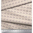 thumbnail image 4 of Soimoi White Poly Georgette Fabric Stripe & Scooter Transport Decor Fabric Printed Yard 52 Inch Wide, 4 of 4