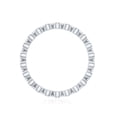 thumbnail image 2 of Rosec Jewels Natural Diamond Full Eternity Ring in Bezel Setting - HI-SI Quality, 18K White Gold, US 9.00, 2 of 8