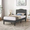 thumbnail image 3 of VECELO 3-Piece Bedroom Sets Upholstered Bed Frame and 2 Nightstand, 3 of 9