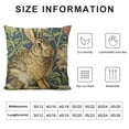 thumbnail image 5 of Creowell Rabbit Floral Beatrix Potter Modern Rustic Decorative Couch Pillow Cases with Zipper Home Decor Throw Pillow Cover 1PC Zipper Closure All Year Round Suitable Size 18x18in, 5 of 5