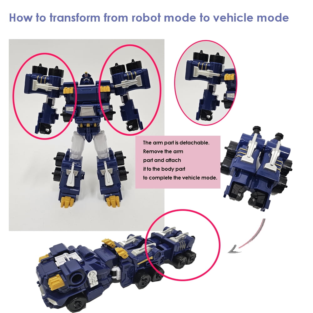 Tobot V Ultra Commander Transformation Robot - Robot Car Transformation 7in x 6 in x 3.5 in [Parallel imports]