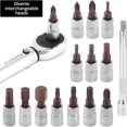 thumbnail image 5 of 1/4 Inch Drive 15-Piece Torque Wrench Set with Quick Release, 2-24N.m Adjustable, Compatible with Cars, Bikes, and Home Repair, 5 of 5