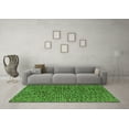 thumbnail image 3 of Ahgly Company Indoor Round Abstract Green Modern Area Rugs, 4' Round, 3 of 4