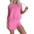 thumbnail image 2 of Mohiass Athletic Sets for Women Skirt/Skort Sets Women 2 Piece Outfits Travel Tank Top Lined Split Summer Lounge Set 2 Pieces Hot Pink S, 2 of 8