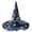 27#F, variant on Witch Hat for Women Halloween Vintage Floral Pointed Wizard Hat Ghost Wide Brim Quilted Cosplay Costume Accessories Adults