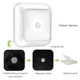 thumbnail image 2 of Liwarace 3Pcs LED Battery Powered Square Motion Sensor Closet Stair Night Light, 2 of 6