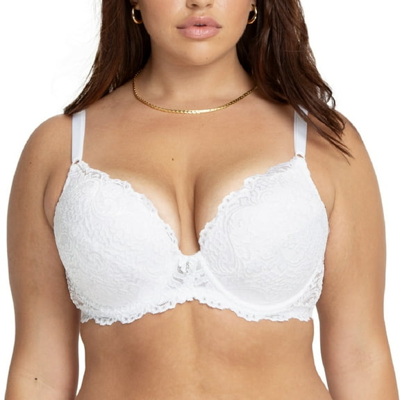 Smart & Sexy Women's Add 2 Cup Sizes Push Up Bra, Single and 2-Pack