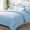 Baby Blue-King, variant on Queen Comforter Set Blue 7 Pieces Bed In A Bag Comforters Size All Season Bedding Sets With Quilted Flat Sheet Fitted Pillowcases
