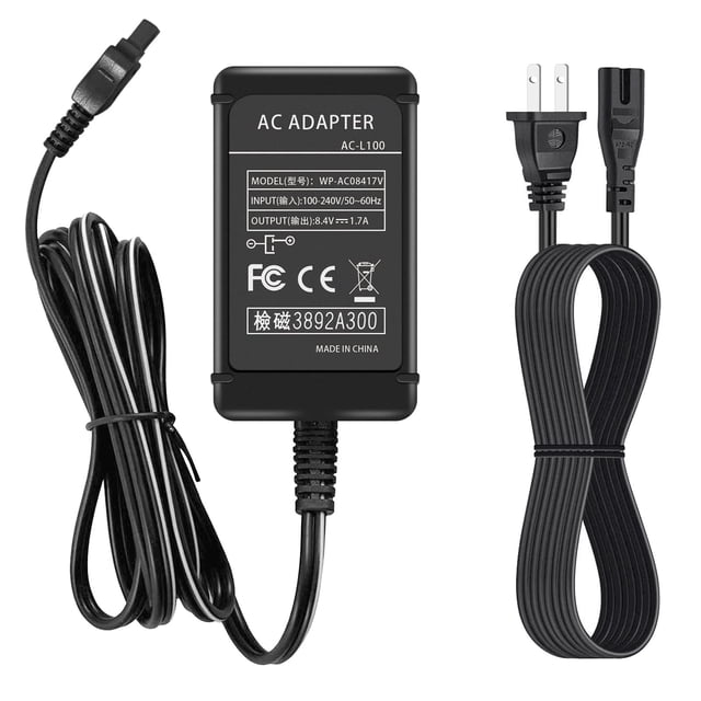Cargador adaptador de corriente AC-L100 para videocámara Sony Handycam