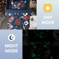 thumbnail image 4 of Juego de ropa de cama Twin para niños Wink Deer, deportes y pelotas, brillo en la oscuridad, suave, 5 piezas, 4 of 9