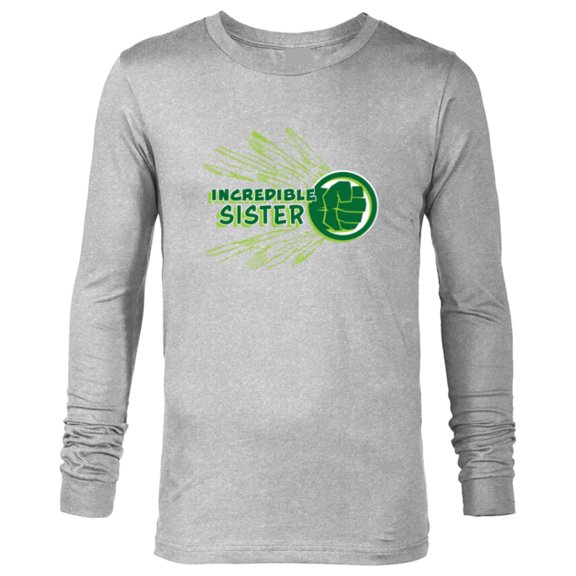 Marvel Hulk Incredible Sister Family Trip Vacation Birthday - Long Sleeve T-Shirt for Men - Customized-Athletic Heather