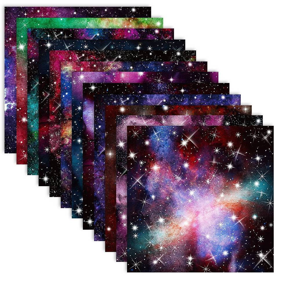 10bags 12 Sheets 12 styles Scrapbooking Paper Pads Decorative Craft Paper Pad None Self-Adhesive Star 153x153x0.1mm 1 sheet/style