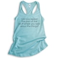 thumbnail image 1 of Can You Repeat The Part Of The Stuff Tank Top, Ladies Racerback Tank Top, Funny Tank, Silly Goofy Tank, Cancun, Large, 1 of 3