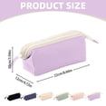 thumbnail image 3 of BESEW7 Pen Holder Pencil Pouch Large Capacity Pencil Case Wide Open Pencil Pouch for Travel Marker Case Pouch Cute Design Black, 3 of 8
