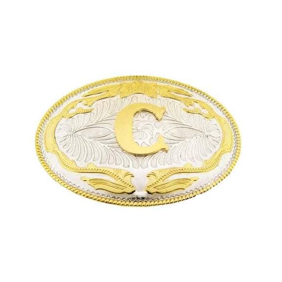 Initial Belt Buckles Western Cowboy Rodeo Texas Style Metal Fashion Costume New