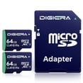 thumbnail image 1 of Tarjeta de memoria DIGIERA CT100 microSDXC 64GB UHS-I 100MB/s 2Pk, 1 of 8