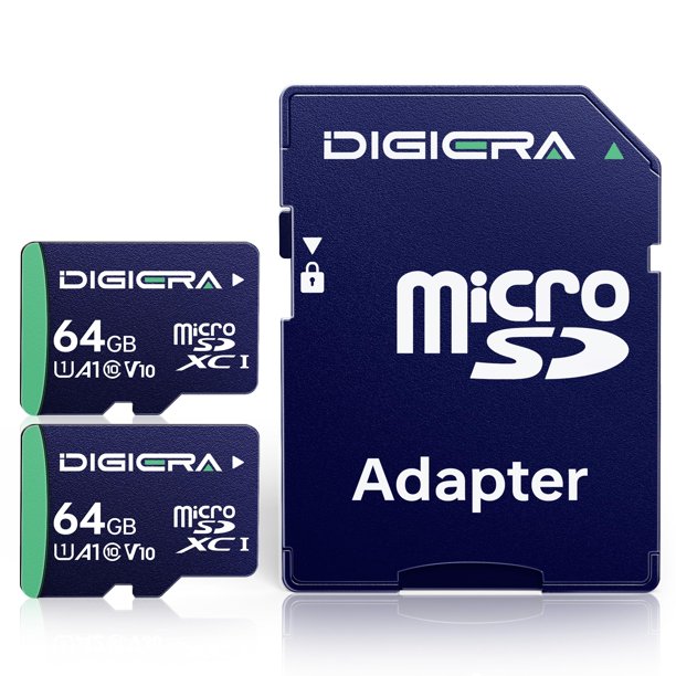 Tarjeta de memoria DIGIERA CT100 microSDXC 64GB UHS-I 100MB/s 2Pk
