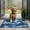 Blue White Camo, variant on Red Camo Digital Pixel Pattern Door Rugs,Washable Non Slip Door Mats Indoor,Decorative Door Mats,Entry Mat Indoor for Entrance,Bedroom,Kitchen,Bathroom,16"x24"