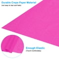 thumbnail image 3 of Uxcell 3.3ft Crepe Paper Roll, 20 Roll 20" Width Soft Paper Streamer Sheet for Craft, Rose Red, 3 of 7