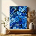thumbnail image 6 of Blue Floral Canvas Art Wall Decor, Suitable for Living Room Bedroom Office Dining Room Entryway, 6 of 8