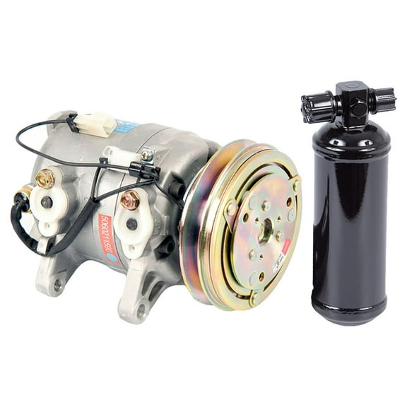 AC Compressor & A/C Drier For Nissan D21 Hardbody Pickup Truck & Pathfinder w/ 2.4L 4-Cyl - BuyAutoParts