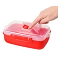 thumbnail image 4 of Sistema Heat and Eat Microwave Set, Locking Clips & Steam Release Vents, BPA-Free, 4 Pack (2x 1.25 L + 2x 525 mL), 4 of 7