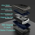 thumbnail image 4 of Alloy Metal Key Fob Cover,2 Pack Compatible with BMW 2 5 6 7 Series X1 X2 X3 X5 X6 Remote Keyless Entre Key Fob,Armor TPU Key Fob Skin Case Protector Jacket with Keychain, 4 of 7