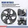 thumbnail image 6 of (Set of 4) 15" Hubcap Fit for Honda Civic Sedan 2013-2015,Wheel Rim Cover Fit for Honda Civic Coupe 2013,Fit for Steel Wheels Bolt on Installation,White Lacquer & Black Lacquer, 6 of 7