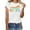 White, variant on Summer Tops for Women Casual Thin Shirt 2 T Womens T Shirts Multiple Pack Sleeve Pack Womens Long Sleeve Layering Shirt Neck Tops for Women Striped Tee Layering Tee Cheer Long Short White M