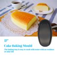 thumbnail image 4 of VONKY Non-Stick Cake Mould Oval Shape Baking Flan Oval Shape Pan Pastry Tray Kitchen Oven Homemade Chef Bakeware black, 4 of 8