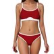 thumbnail image 1 of Bikini de Cintura Alta Bikini Deportivo de Mujer con Correas de Hombro Ajustables Traje de Baño de Alto Soporte Totalmente Cubierto, 1 of 7