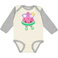 thumbnail image 3 of Inktastic Cute Watermelon with Sunglasses Boys or Girls Long Sleeve Baby Bodysuit, 3 of 5