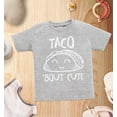 thumbnail image 4 of Shop4Ever Taco Bout Cute Toddler's Cotton T-Shirt 5T/6T Heather Grey, 4 of 6