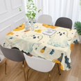 thumbnail image 2 of Yayeee Tablecloths for Rectangular Tables 60 x 90 inch Party Table Cover, Halloween Cute Ghosts, 2 of 6