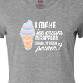 thumbnail image 4 of Inktastic I Make Ice Cream Disappear What's Your Power Women's T-Shirt, 4 of 5