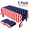 Pattern 3, variant on Patriotic Decorations 4th of July Party Supplies Disposable Table Covers for Independence Day Memorial Day Labor Birthday Day Red White and Blue Decorations 54" x 108" 3 Pack Pattern 1