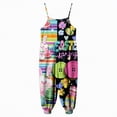 thumbnail image 5 of mgoYE Rompers for Girls Girls' Easter Sleeveless Jumpsuits Spaghetti Strap Loose Romper Long Pants with Pockets(Light Green,5-6 Years), 5 of 6