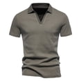 thumbnail image 2 of Polos Shirts for Men,Mens Polos Shirt Short Sleeve Moisture Wicking Summer Golf Shirts Casual Collared Tops Solid Color, 2 of 9