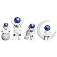 thumbnail image 1 of 1 Set Mini Astronaut Models Astronaut Statues Gray Decorative Space Decoration Astronaut Home Desktop Decoration, 1 of 4