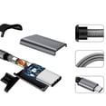 thumbnail image 3 of Esquirla USB Type C Cable, USB C To USB A Charger, Nylon Braided Fast Charging Cord For, 3 of 8